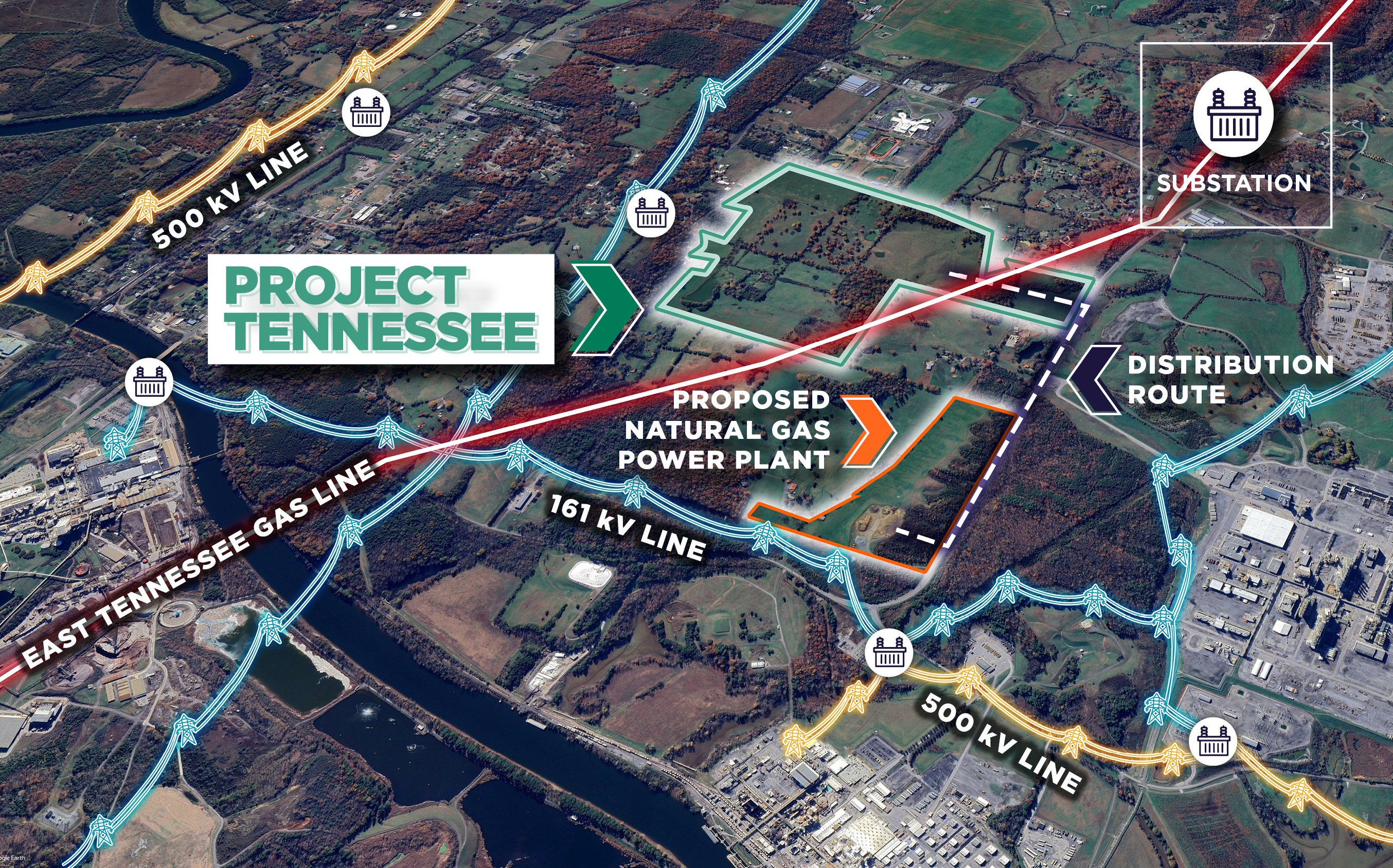 Preserved Charleston site image from the Project Tennessee marketing materials